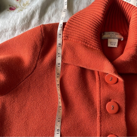 Allison Daley Button Down Cardigan Sweater Big Buttons Long Sleeve - Picture 6 of 8